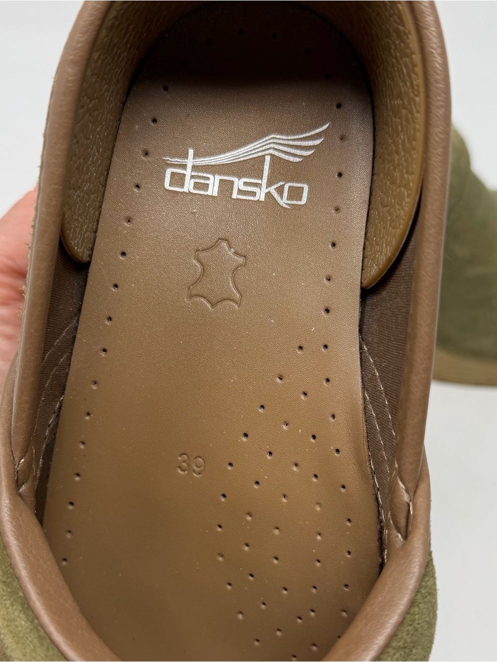Dansko Pro Clog Green Burnished Nubuck Nursing Clog Shoes - Picture 10 of 12